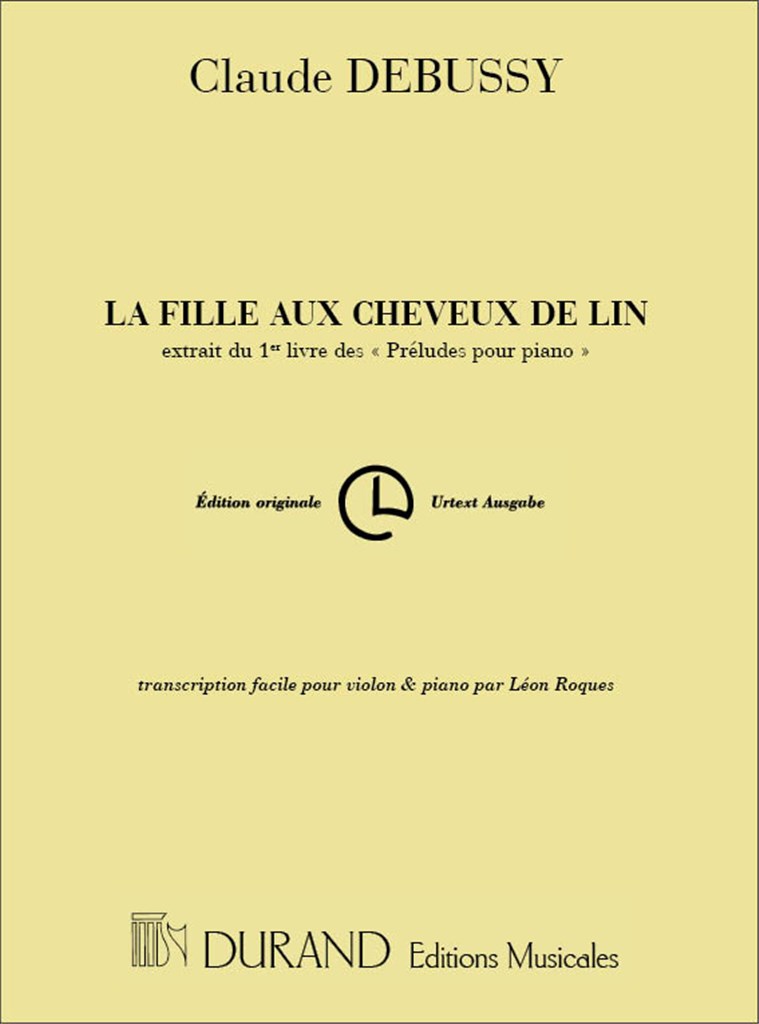 La Fille Aux Cheveux De Lin Vl-Piano (Roques )